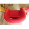 Image 4 : Modern Red Upholstered Arm Chair