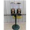 Image 1 : Double Head Plastic Gumball Machine on Stand 40'' Tall