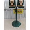 Image 3 : Double Head Plastic Gumball Machine on Stand 40'' Tall