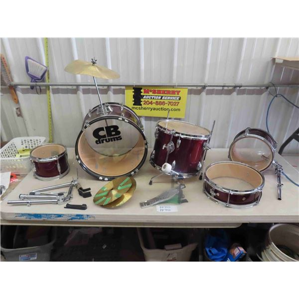 Small Kids Drum Kit 6 Pieces by CB Drums - Not Sure if All