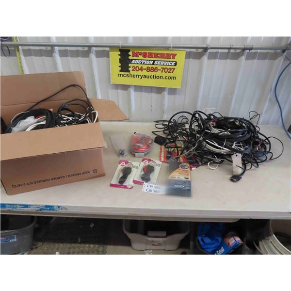 Box Loaded with Co-Axle Cable, RCA Cable, RF Modulator