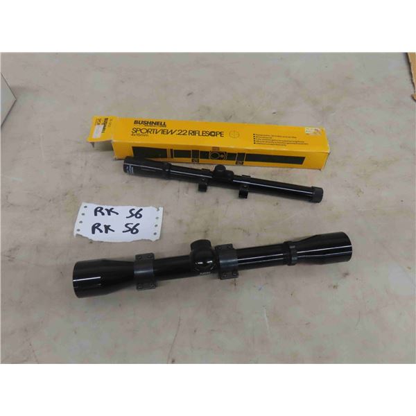 2 Scopes ; Bushnell Sportview Scope + Bushnell Sportview 4x15mm Scope