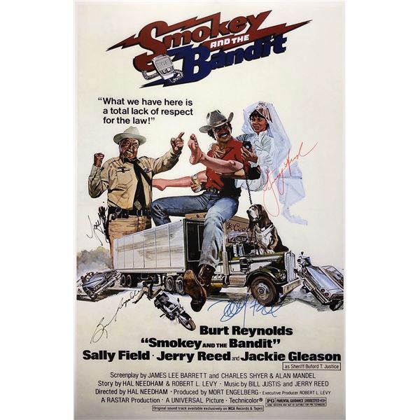 Signed Smokey the Bandit Poster Burt Reynold