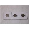 Image 3 : (3) Canadian Nickels - 1930s, Low Pop