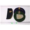 Image 1 : (3) Royal Canadian Legion Headgear - 2 Berets, One Wedge Cap