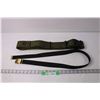 Image 1 : Military Green Web Belt and Black Dress Belt