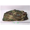Image 1 : Military Woodland Camo Pattern Hat and Garment Bag
