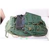 Image 1 : (3) Vintage Green Backpacks and Two Duffle Bags