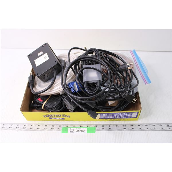 Lot of Assorted Cables and Misc.