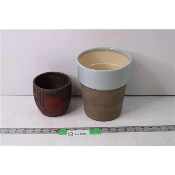 (2) Plant Pots