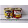 Image 1 : (2) Vintage Squirrel Peanut Butter Tin Cans
