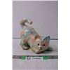 Image 1 : 1980s Floral Cat Figurine