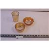 Image 1 : 3 Pieces of Carnival Glass