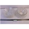 Image 1 : (2) Crystal serving bowls/plate combo