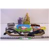 Image 2 : Assorted Items/2 soap sets/neon bandaids/belt/5clip on bowties/trinket box/cd/collector spoons and h