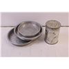 Image 2 : Kitchen Items-Pie pans/canister/plates Cufflinks Ribbon Box