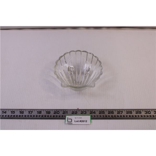 Shell Shaped Glass Dish