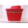 Image 2 : *(2) Red storage containers with lids