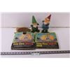 Image 1 : (2) Campfire toasters/coaster set/2 dwarf figurines