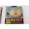 Image 2 : (2) Campfire toasters/coaster set/2 dwarf figurines