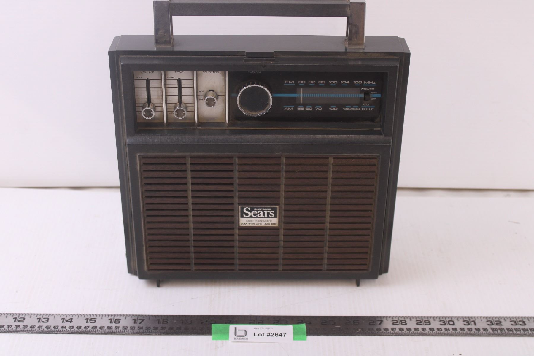 Simpsons Sears AM/FM Radio