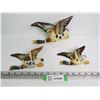 Image 1 : (3) Vintage Ceramic Mallard Duck Pocket Wall Vases (ESD Made in Japan)