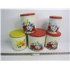 Image 1 : Vintage Tin Cannister Set - Extra Cannister Tin