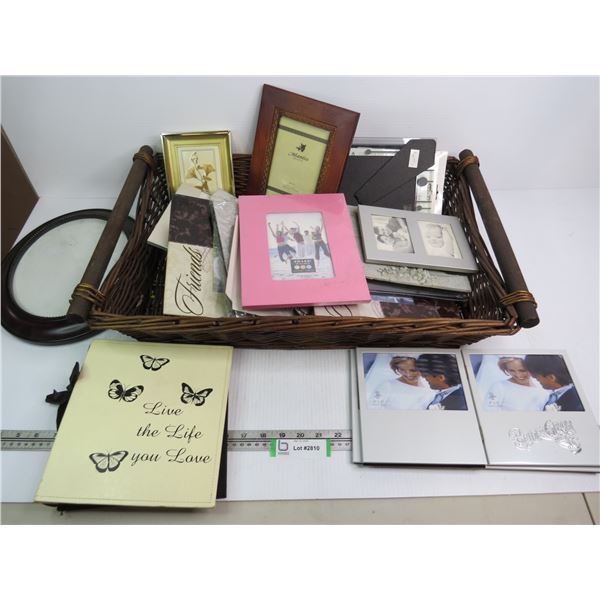 Basket of Assorted Photo Frames