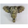 Image 5 : Carved Wooden Elephant Head (Made in Jamaica - has cracks)