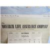 Image 2 : 1966 Monarch Life assurance Calendar ( water damages)