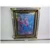 Image 1 : Metal Framed 3D Picture of Jesus (light untested)