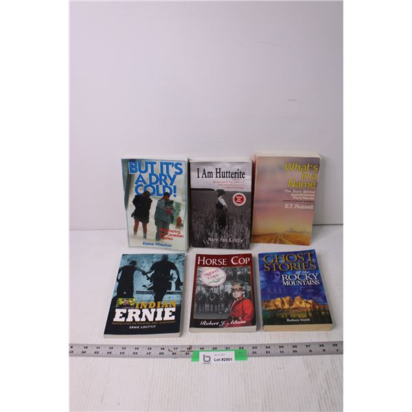 (6) Assorted Books - Horror, Canadian History