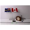 Image 1 : Clock, Belt Buckle and Metal Canadian Flags (Working)