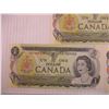 Image 3 : (3) 1973 Canadian $1 Bills w/ Consecutive Serial Numbers(UNC)