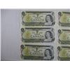 Image 2 : (6) 1973 Canadian $1 Bills (Consecutive ALV)