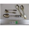 Image 1 : (5) Antique Sterling Silver Spoons