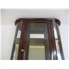 Image 2 : Curved Glass Mirror Backed Display Case (2 Shelves 20.5x25" )