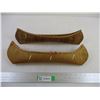 Image 1 : 2X the Bid Price (2) Birch Bark Canoes (18" Long)