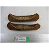 Image 1 : 2X the Bid Price (2) Birch Bark Canoes (8" Long)