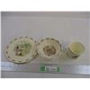 Image 1 : 1936 Royal Doulton Bunnykins Plate, Saucer, and Cup