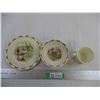 Image 2 : 1936 Royal Doulton Bunnykins Plate, Saucer, and Cup