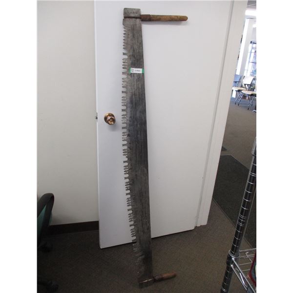 *Antique 2-Man Cross Cut Saw (66" Long)