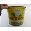 Image 2 : White Rose 10lb Grease Pail (7.5" Tall)