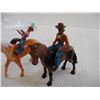 Image 2 : (2) Horses w/ Riders (Plastic)