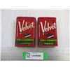 Image 1 : 2X the Bid Price (2) Velvet Tobacco Pocket Tins