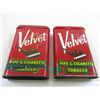 Image 2 : 2X the Bid Price (2) Velvet Tobacco Pocket Tins