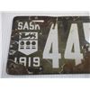 Image 2 : 1919 Porcelain Saskatchewan License Plate