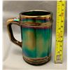 Image 3 : Dugan Black Amethyst Carnival Glass "Fisherman's Mug" VERY RARE COLOR! Circa 1911