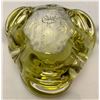 Image 2 : Chalet Art Glass (Signed) Avocado "CloverLeaf" Mid Century Modern Ashtray/Dish Circa 1962-75