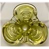 Image 3 : Chalet Art Glass (Signed) Avocado "CloverLeaf" Mid Century Modern Ashtray/Dish Circa 1962-75